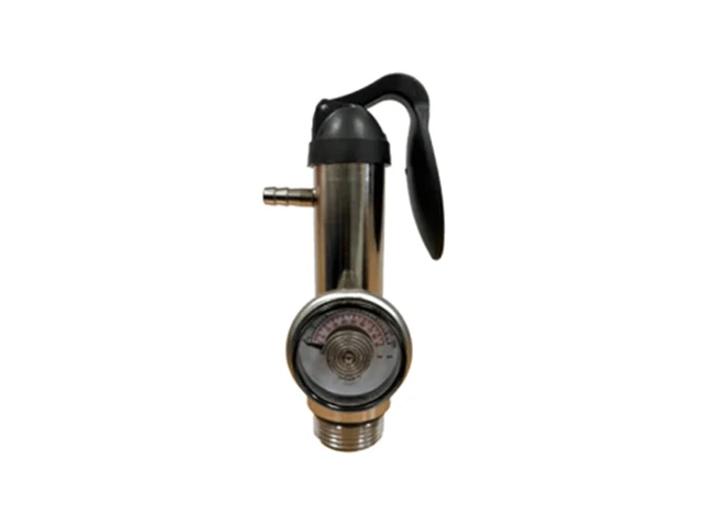 Druckminderer für Mini-Bump Prüfgaszylinder mit Manometer, C10-Anschluss und Hebelbedienung